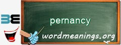 WordMeaning blackboard for pernancy